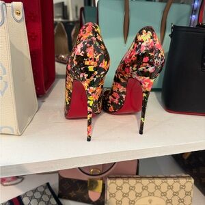 Christian Louboutin Neon Splatter Heels